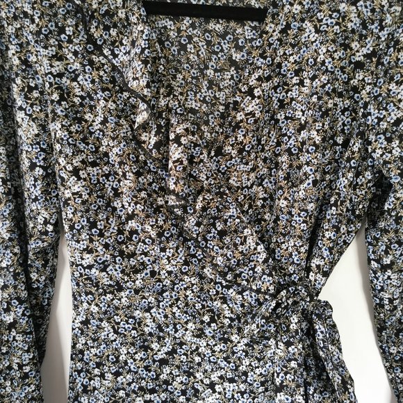 Floral Wrap Dress - Picture 2 of 5